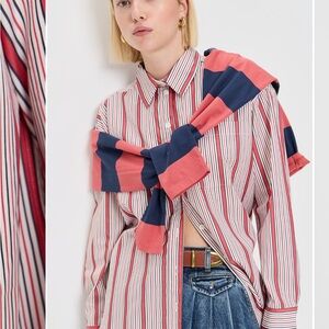 Clare V Button Down Blouse